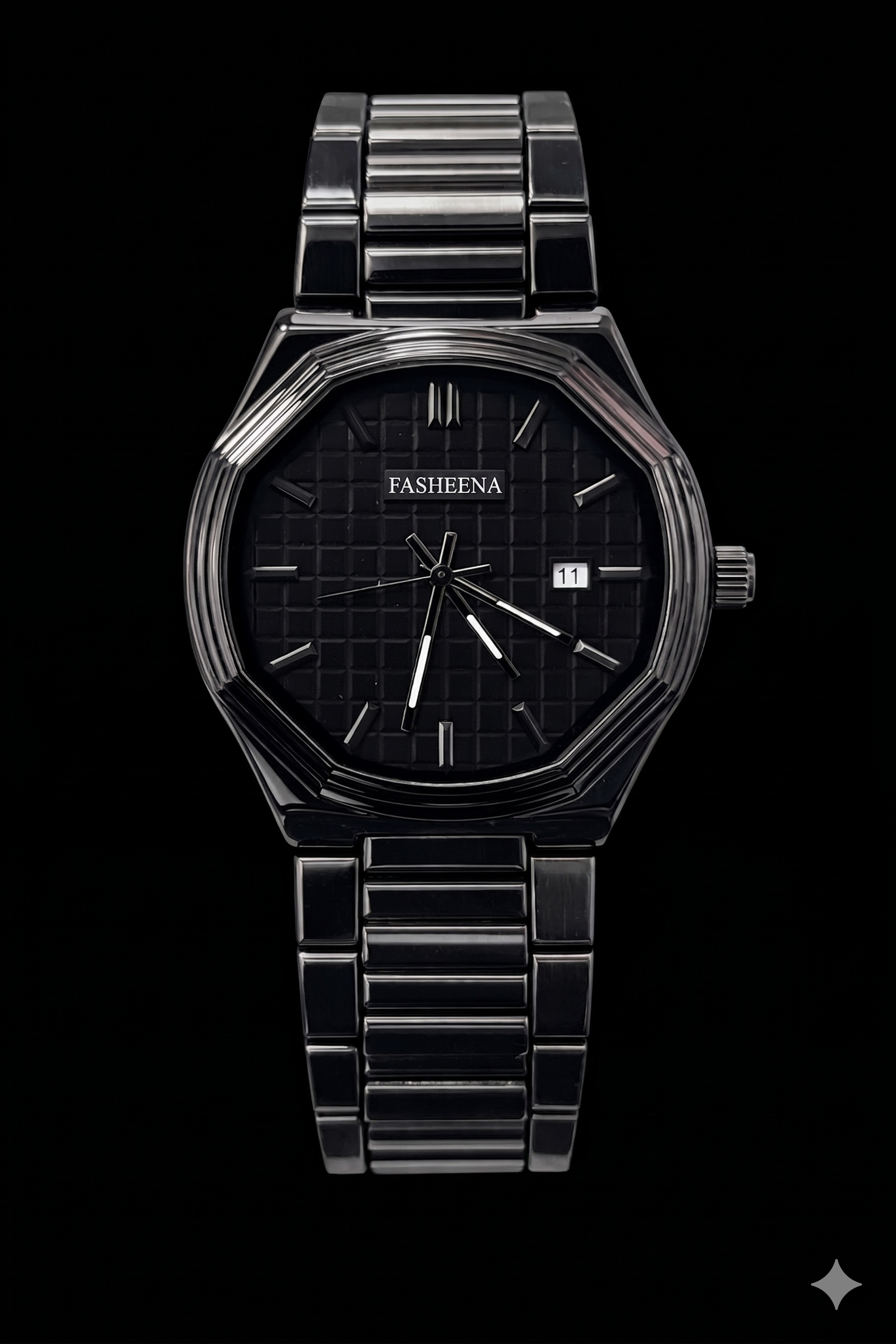 Luxury black dial watch for men