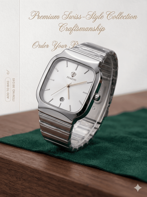 Dearno Classic Minimalist – Arctic Silver Edition for men - Fasheena Styles