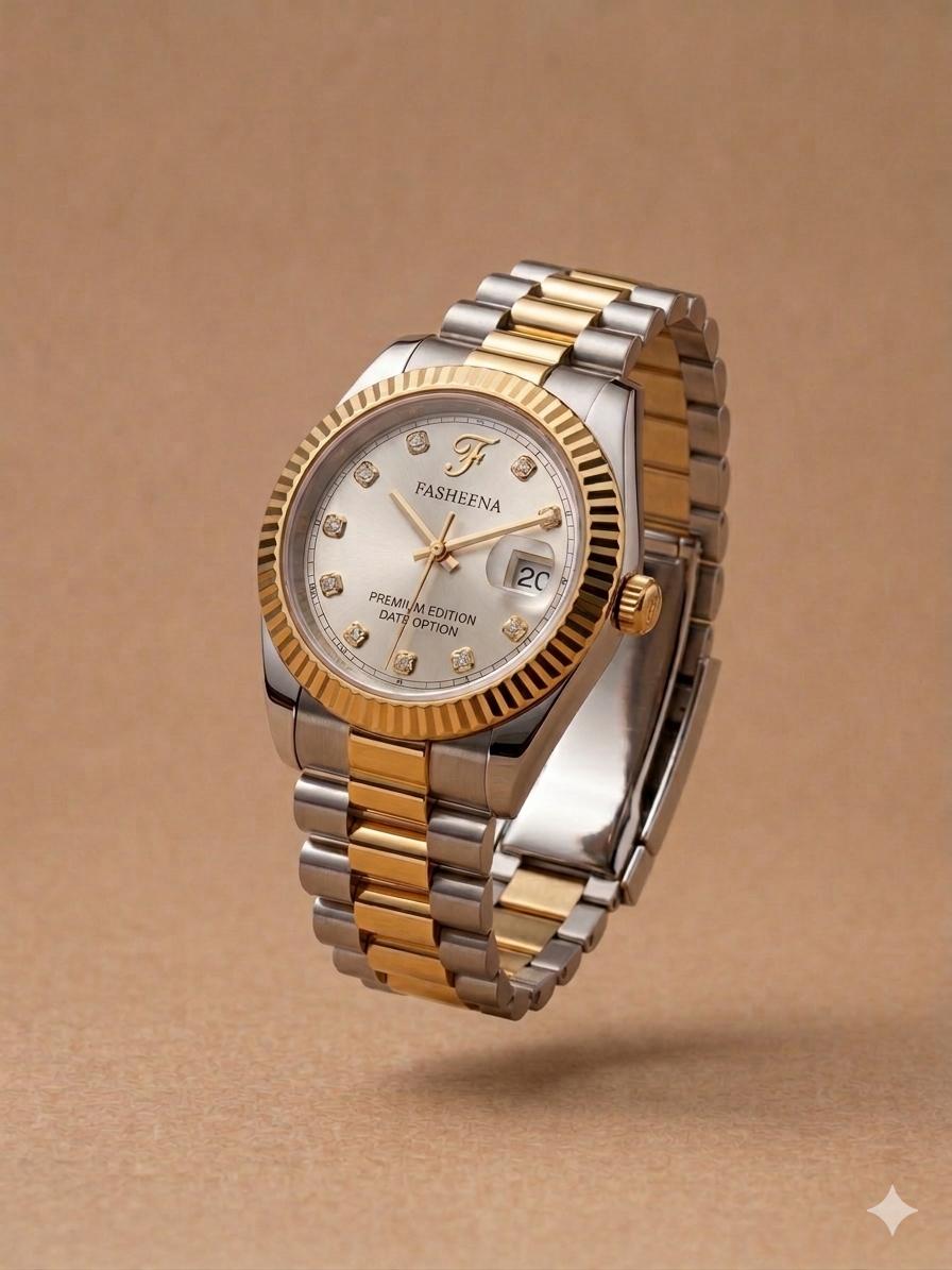 Fasheena premimum edition Golden and silver For Men - Fasheena Styles