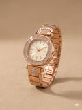 GC Rose Gold Diamond Watch Bracelet For Ladies - Fasheena Styles