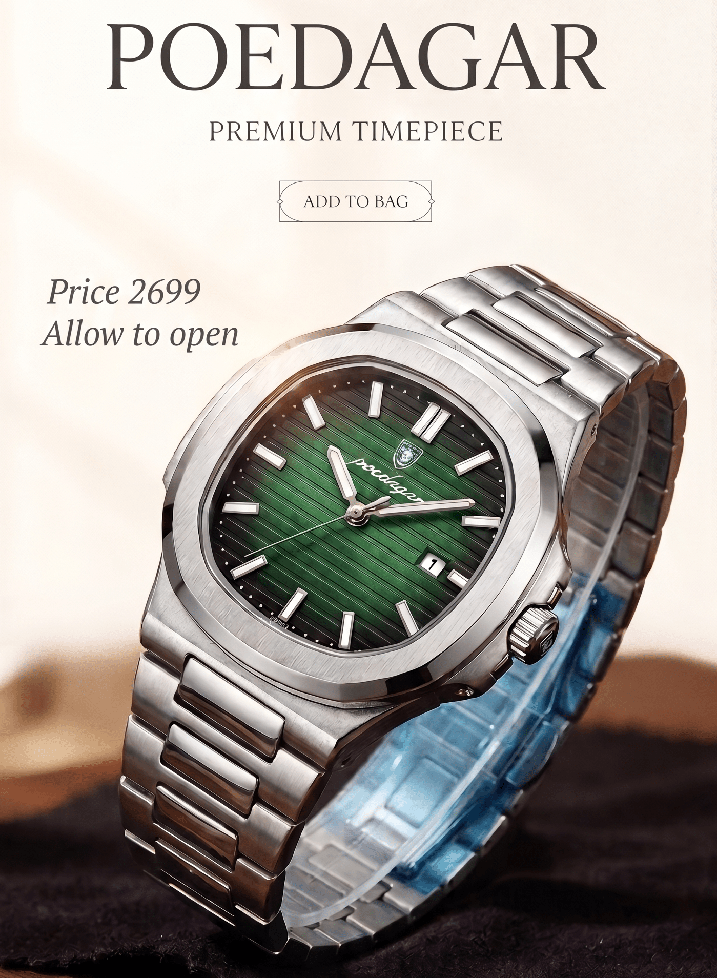 Poedagar Premium Timepiece for men - Fasheena Styles