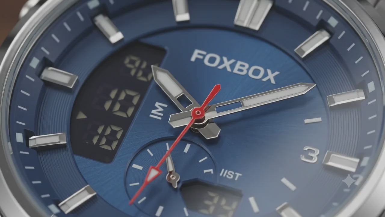 Blue dial watch for men