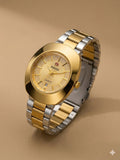 Rado Diastar Two Toned Golden Watch For Men - Fasheena Styles