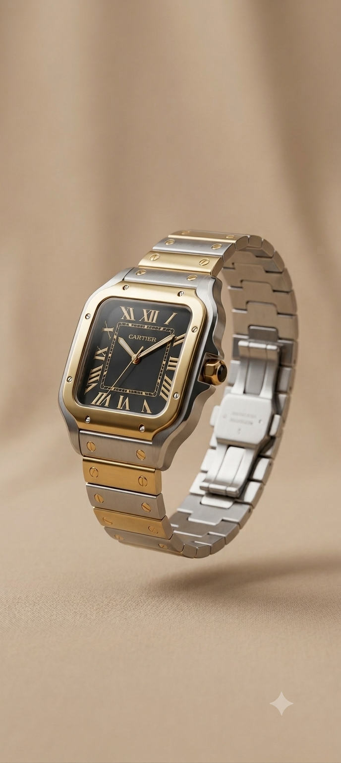 Fasheena luxuy tank shape watch for men