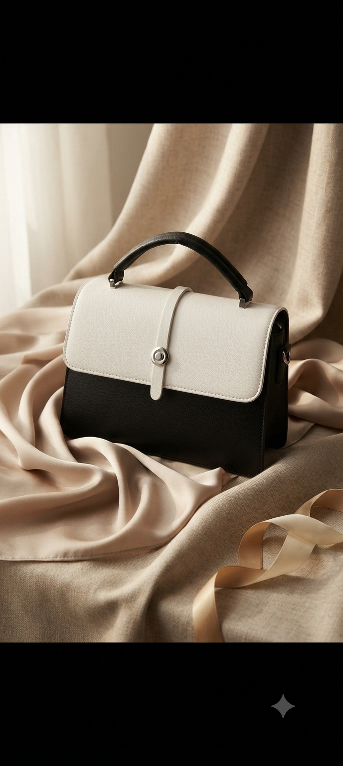 Black and White Bag For women