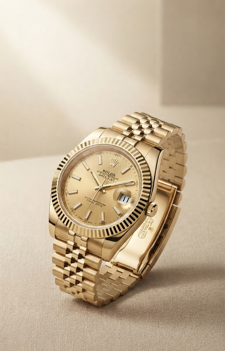 Master Copy Rolex Golden watch for men