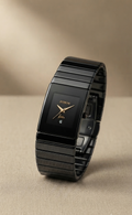 Fitron Black square dial watch