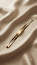 Golden And Silver two-toned bracelet for men