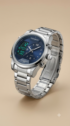Blue dial watch for men