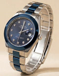 Rolex Dark Blue Featured Mens Watch - Fasheena Styles