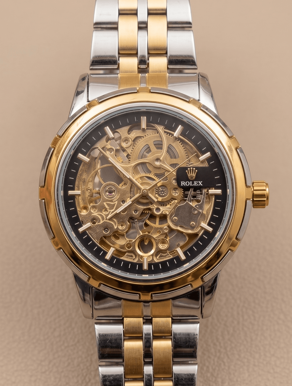 Rolex Featured Automated Skeleton Watch For Men - Fasheena Styles