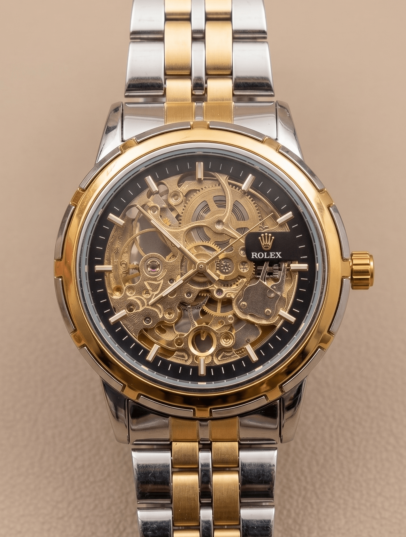 Rolex Featured Automated Skeleton Watch For Men - Fasheena Styles