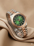 Rolex Oyster Perpetual With Green Dial for men - Fasheena Styles