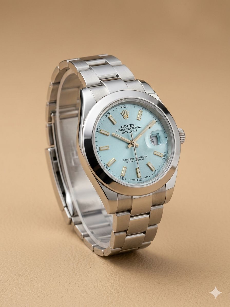 Rolex Silver Toned Watch For Men - Fasheena Styles