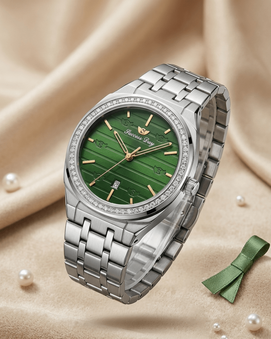 Success Way green dial watch for men - Fasheena Styles