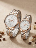 Weidy Couple Watch Rose Gold - Fasheena Styles