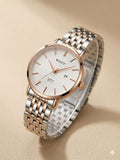 Weidy Stainless Steel Featured Watch With White Dial For Ladies - Fasheena Styles