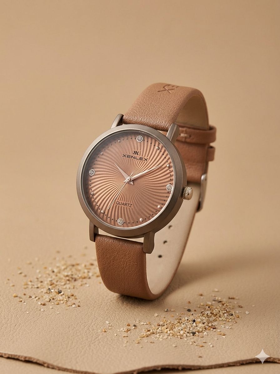 Xenlenx Brown Simple Watch For Ladies - Fasheena Styles